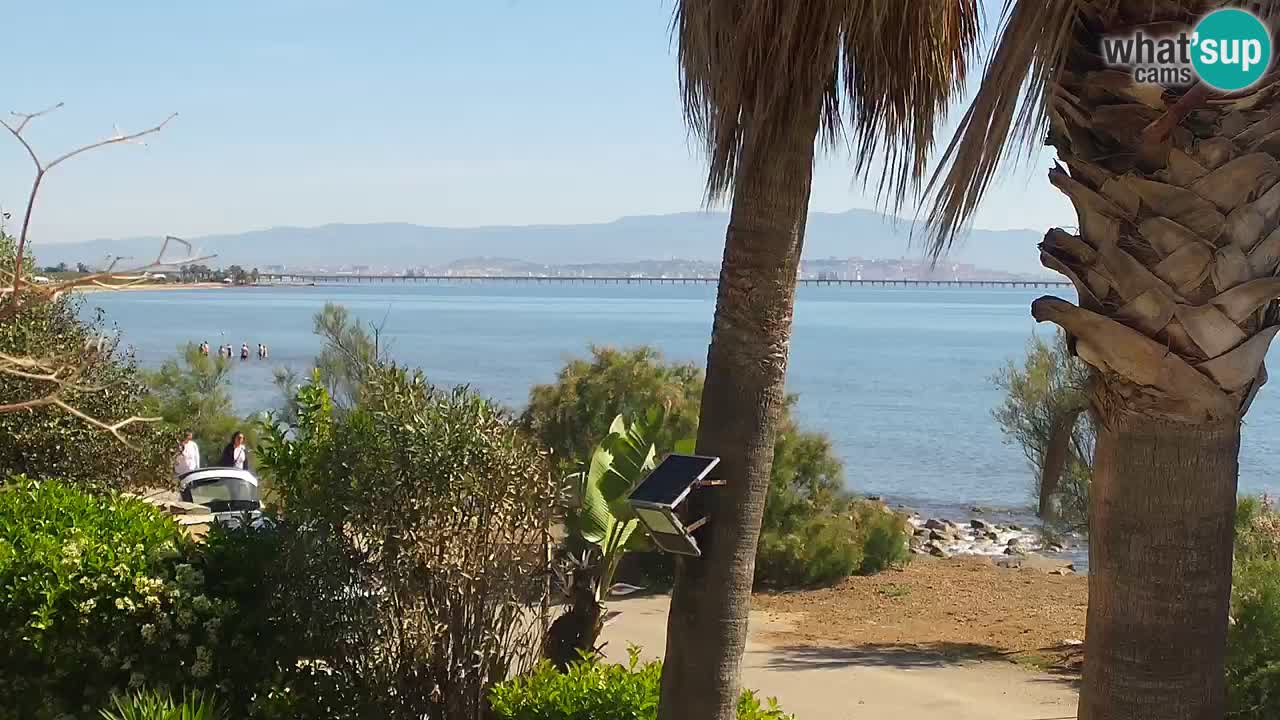 Live Webcam Capoterra – La Maddalena Strand – Sardinien – Italien