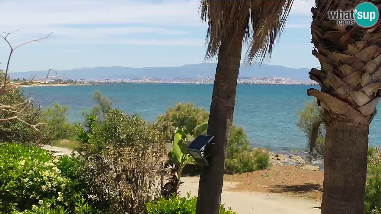 Live webcam Capoterra – La Maddalena beach – Sardinia – Italy