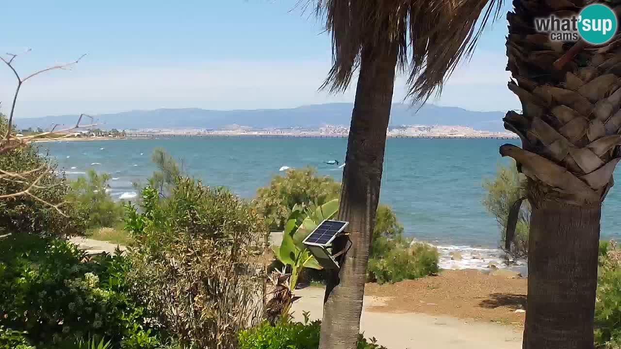 Live webcam Capoterra – Spiaggia della Maddalena – Sardegna – Italia