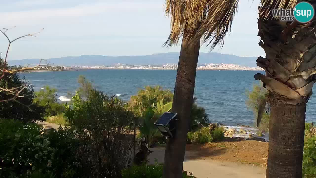 Webcam en direct Capoterra – Plage de La Maddalena – Sardaigne – Italie