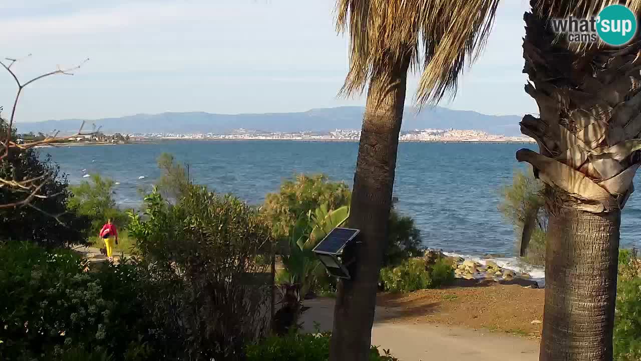 Live webcam Capoterra – Spiaggia della Maddalena – Sardegna – Italia