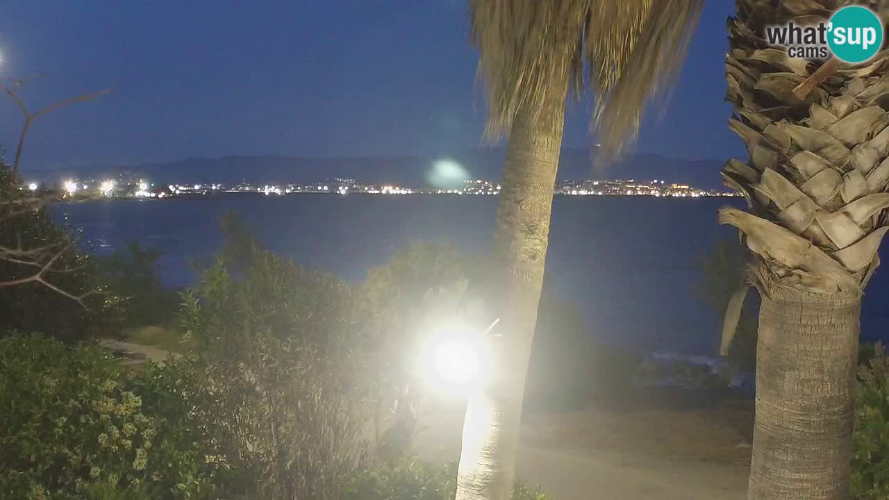 Spletna kamera v živo Capoterra – plaža La Maddalena – Sardinija – Italija