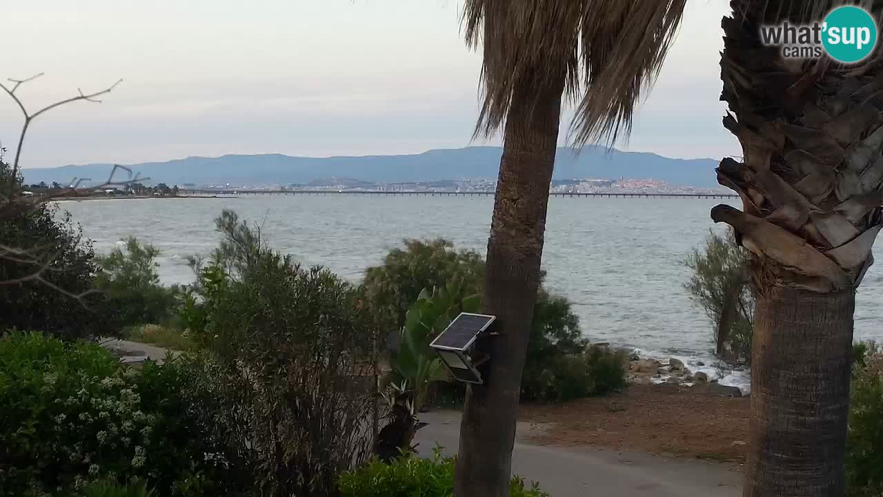 Webcam en direct Capoterra – Plage de La Maddalena – Sardaigne – Italie