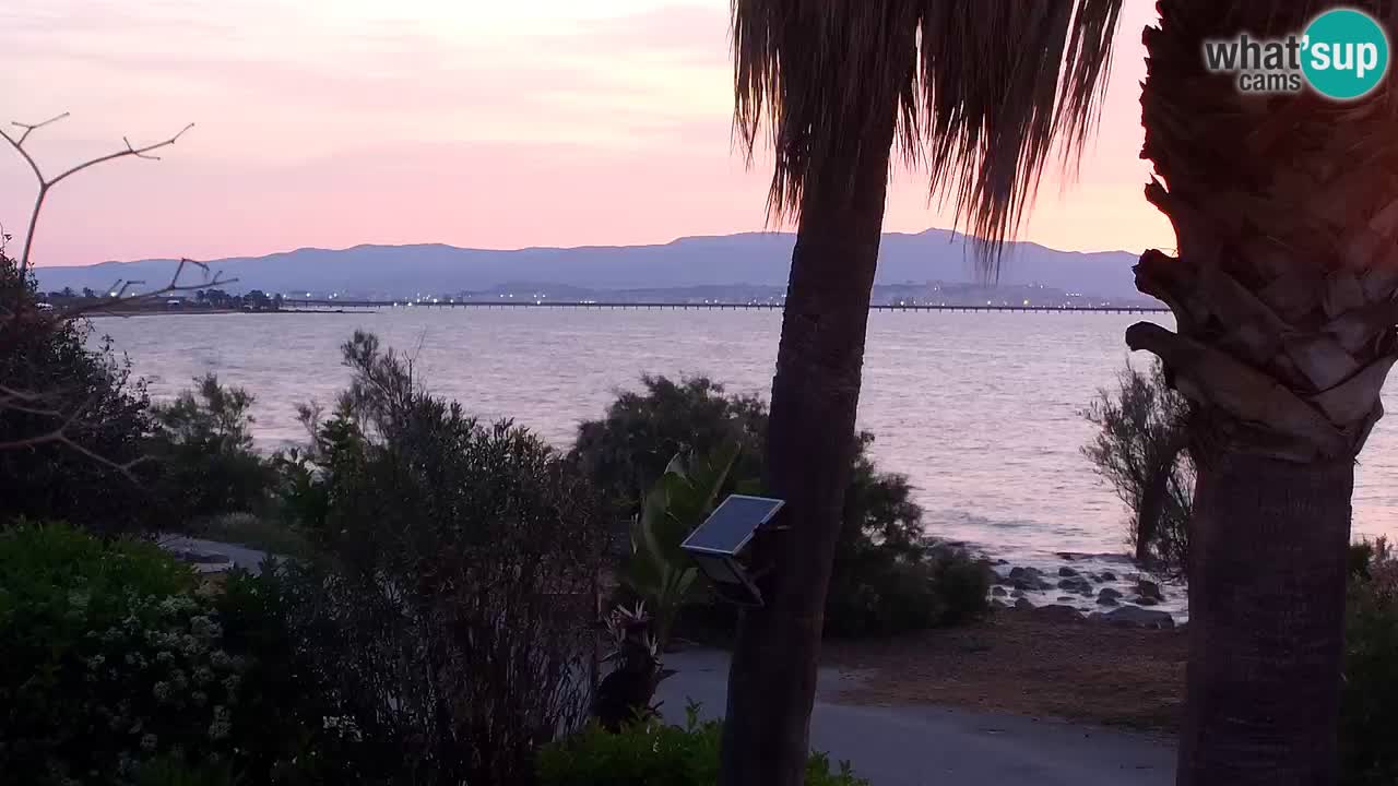 Live webcam Capoterra – Spiaggia della Maddalena – Sardegna – Italia