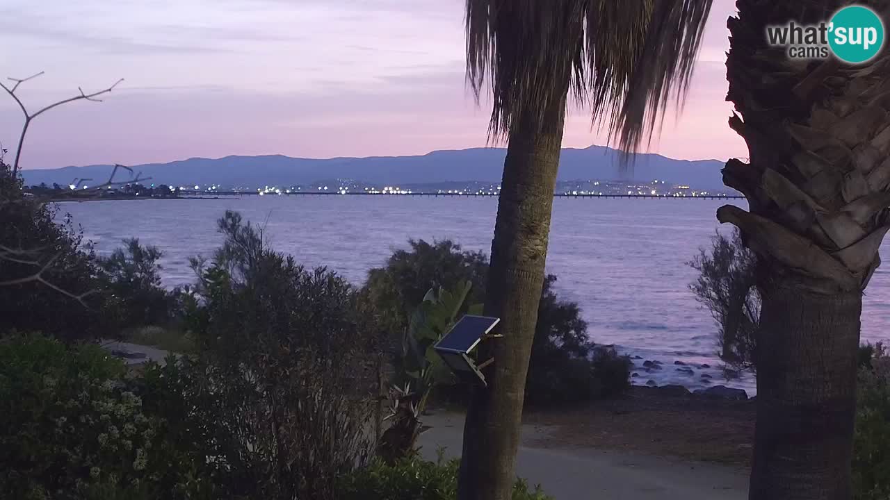 Webcam en direct Capoterra – Plage de La Maddalena – Sardaigne – Italie