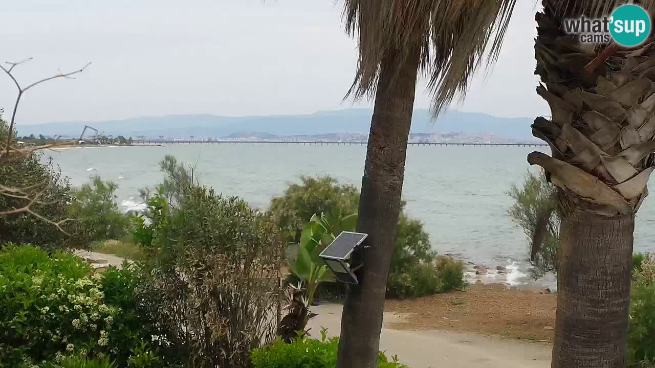 Webcam en direct Capoterra – Plage de La Maddalena – Sardaigne – Italie