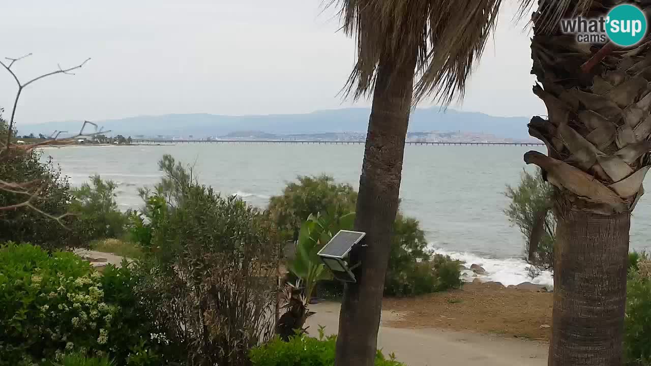 Webcam en direct Capoterra – Plage de La Maddalena – Sardaigne – Italie