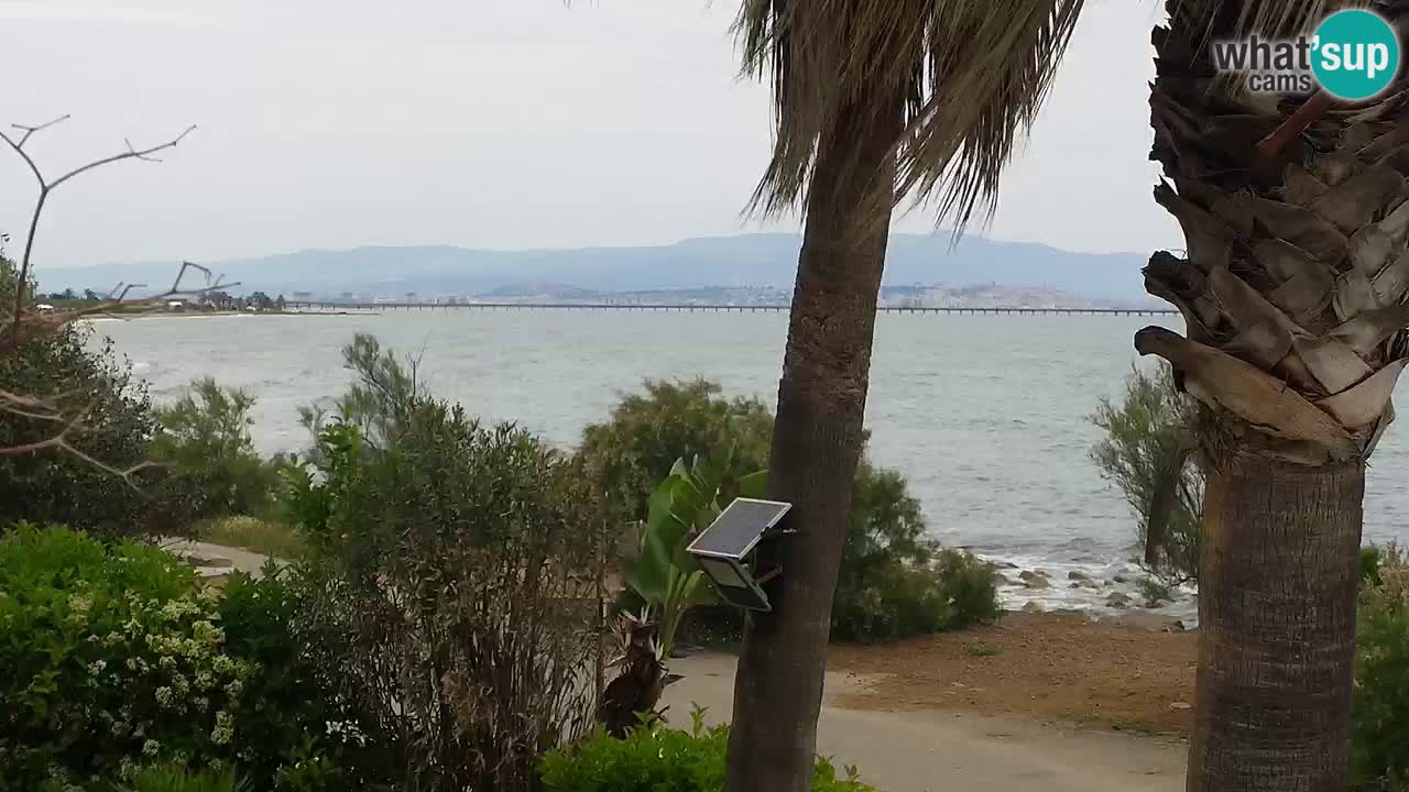 Live webcam Capoterra – Spiaggia della Maddalena – Sardegna – Italia