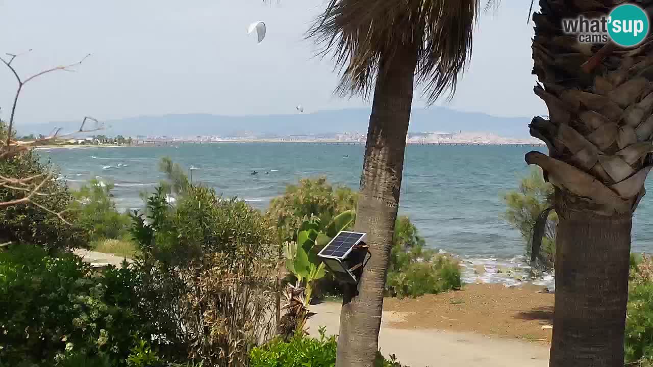 Webcam en direct Capoterra – Plage de La Maddalena – Sardaigne – Italie
