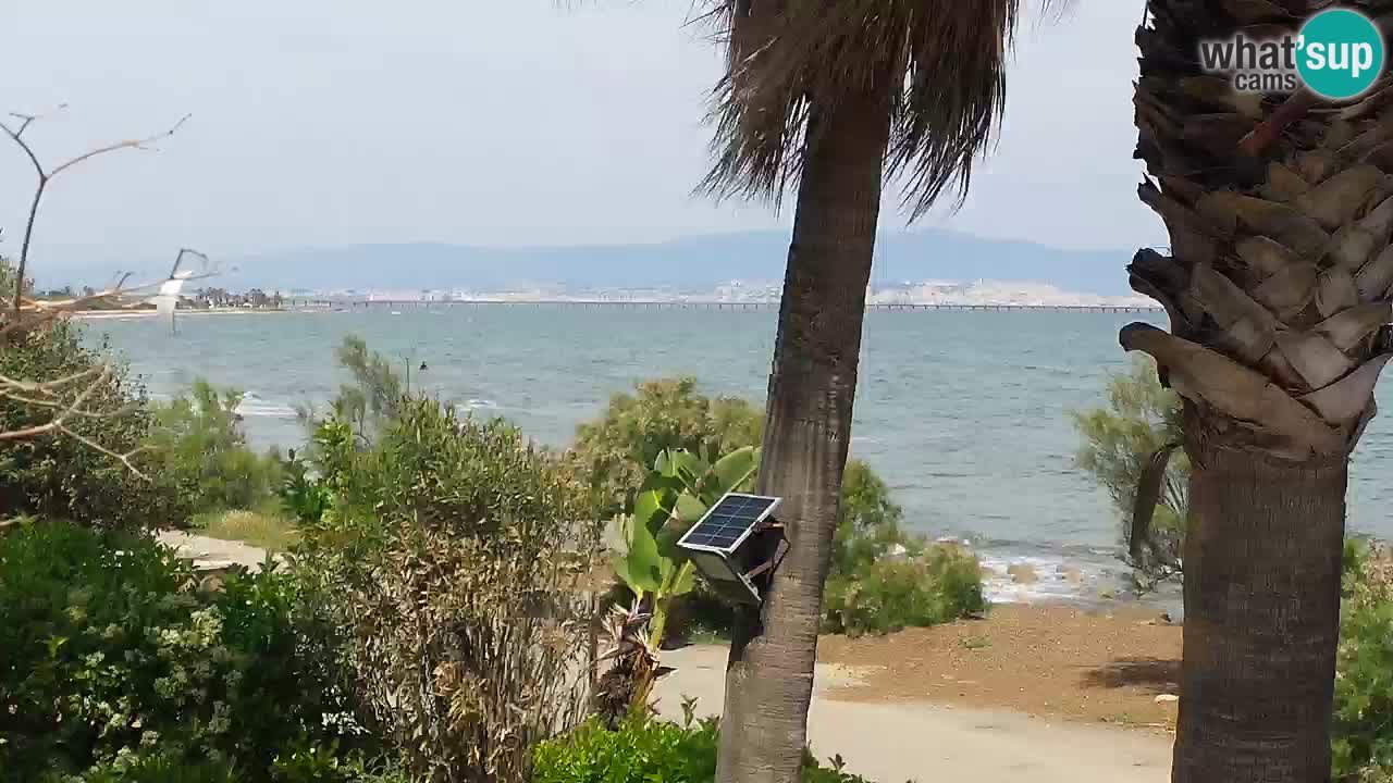 Webcam en direct Capoterra – Plage de La Maddalena – Sardaigne – Italie