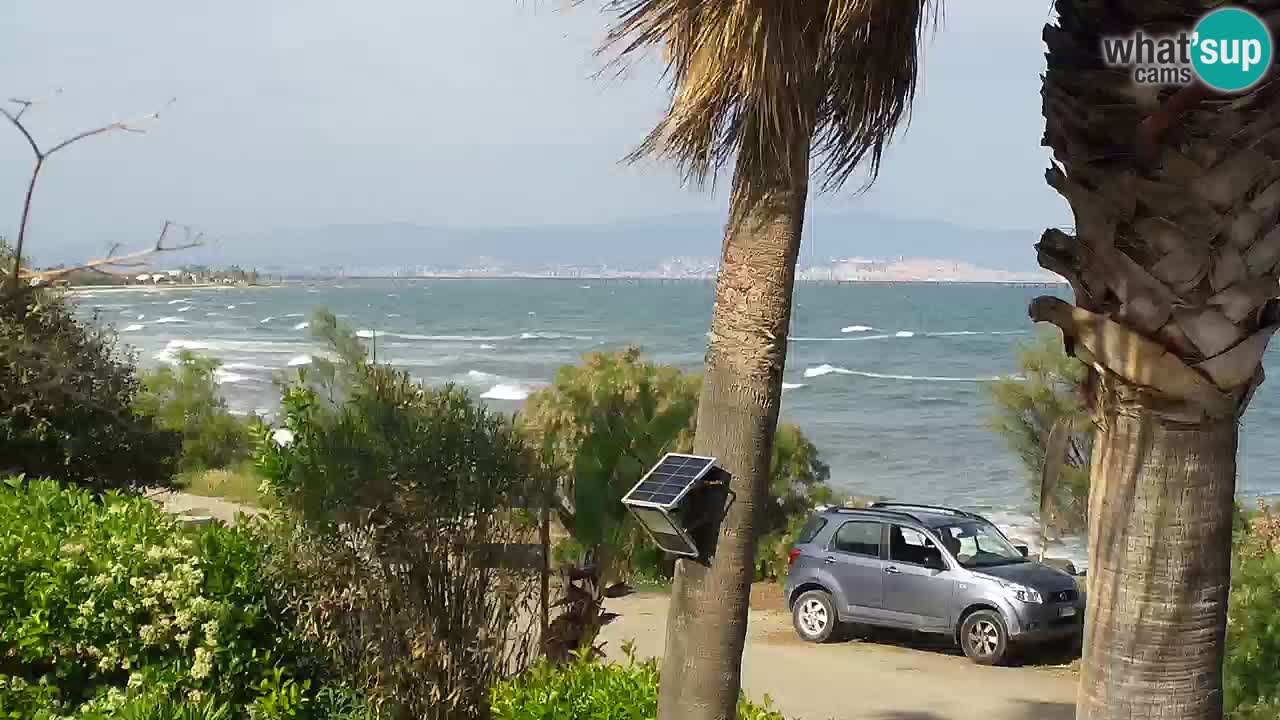 Webcam en direct Capoterra – Plage de La Maddalena – Sardaigne – Italie