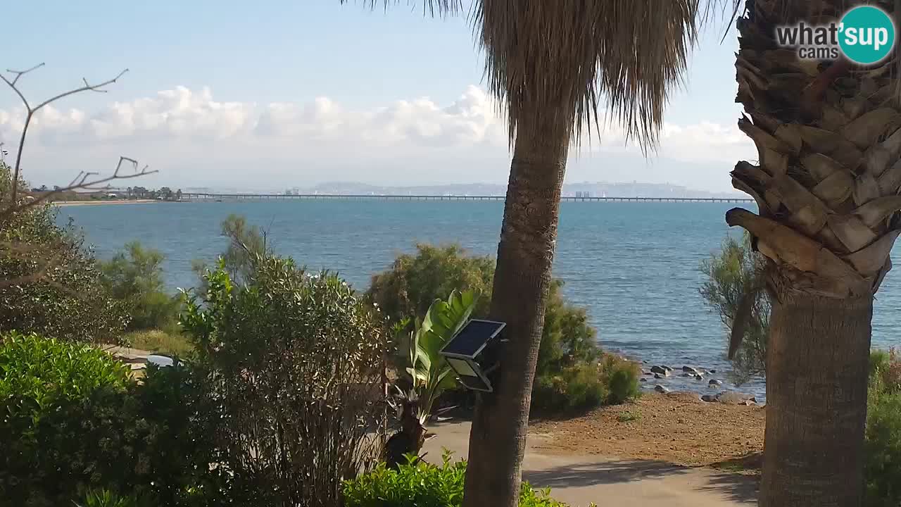 Webcam en direct Capoterra – Plage de La Maddalena – Sardaigne – Italie