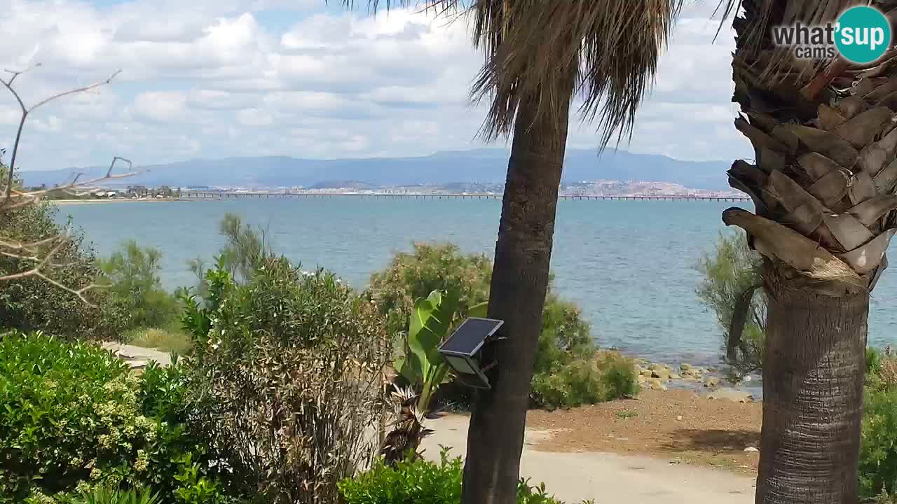Webcam en direct Capoterra – Plage de La Maddalena – Sardaigne – Italie