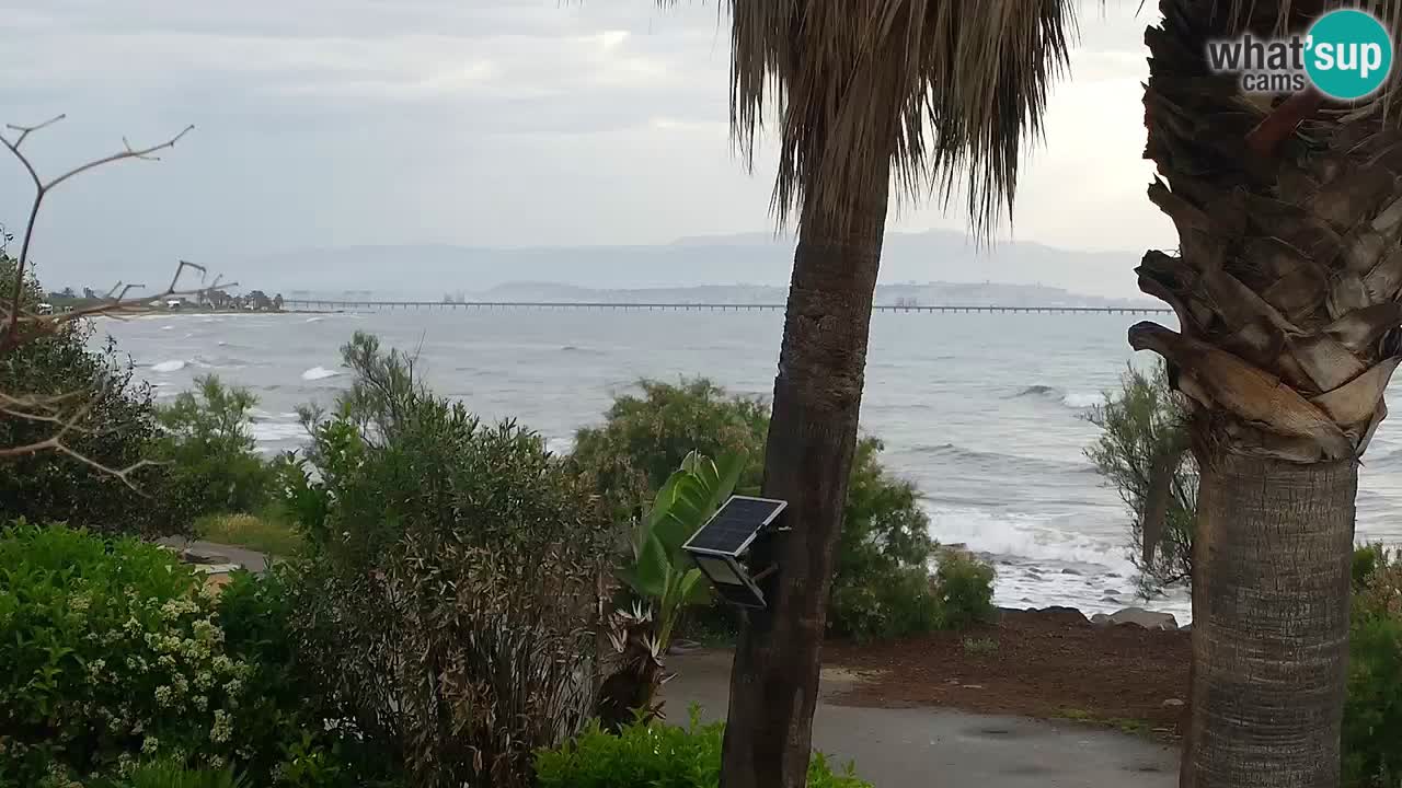Spletna kamera v živo Capoterra – plaža La Maddalena – Sardinija – Italija