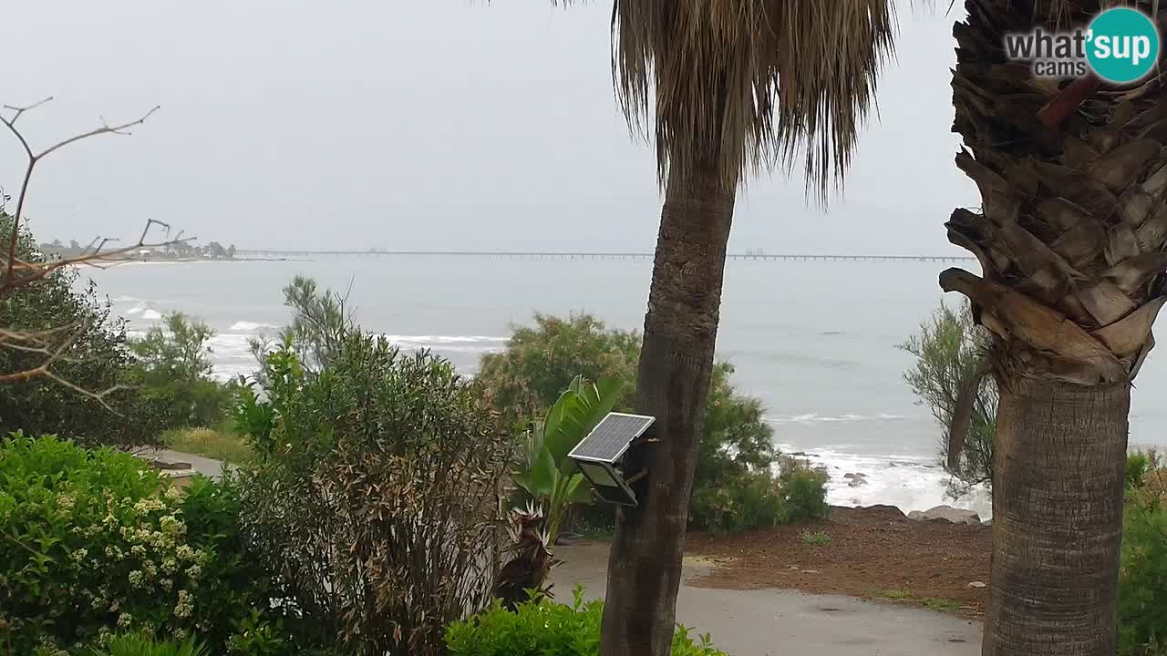 Live webcam Capoterra – Spiaggia della Maddalena – Sardegna – Italia