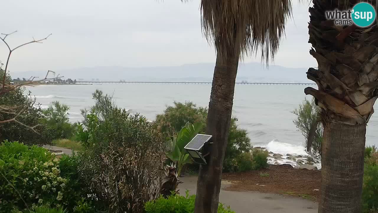 Live webcam Capoterra – Spiaggia della Maddalena – Sardegna – Italia