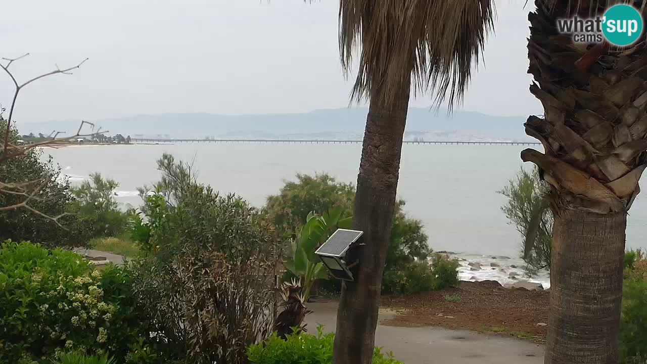 Live webcam Capoterra – Spiaggia della Maddalena – Sardegna – Italia