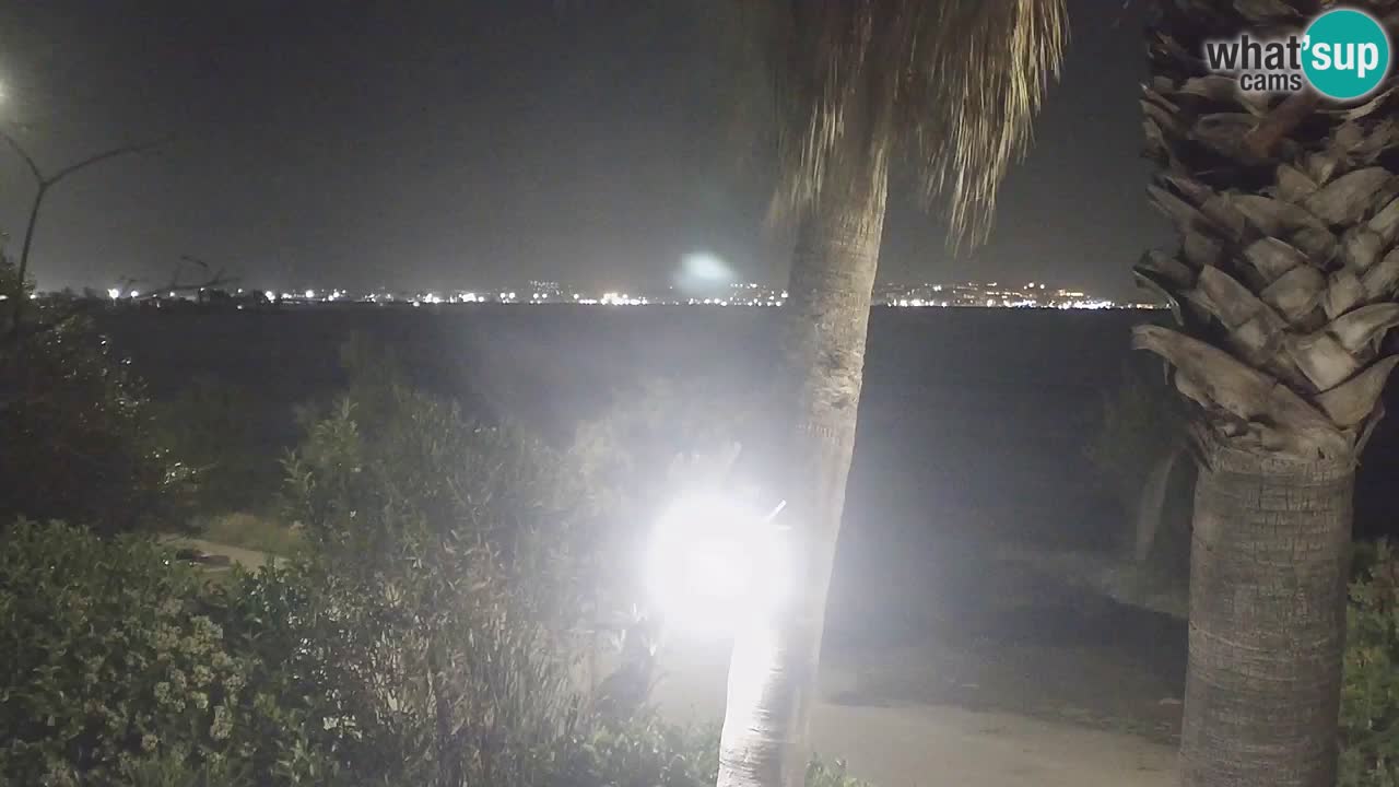 Webcam en direct Capoterra – Plage de La Maddalena – Sardaigne – Italie