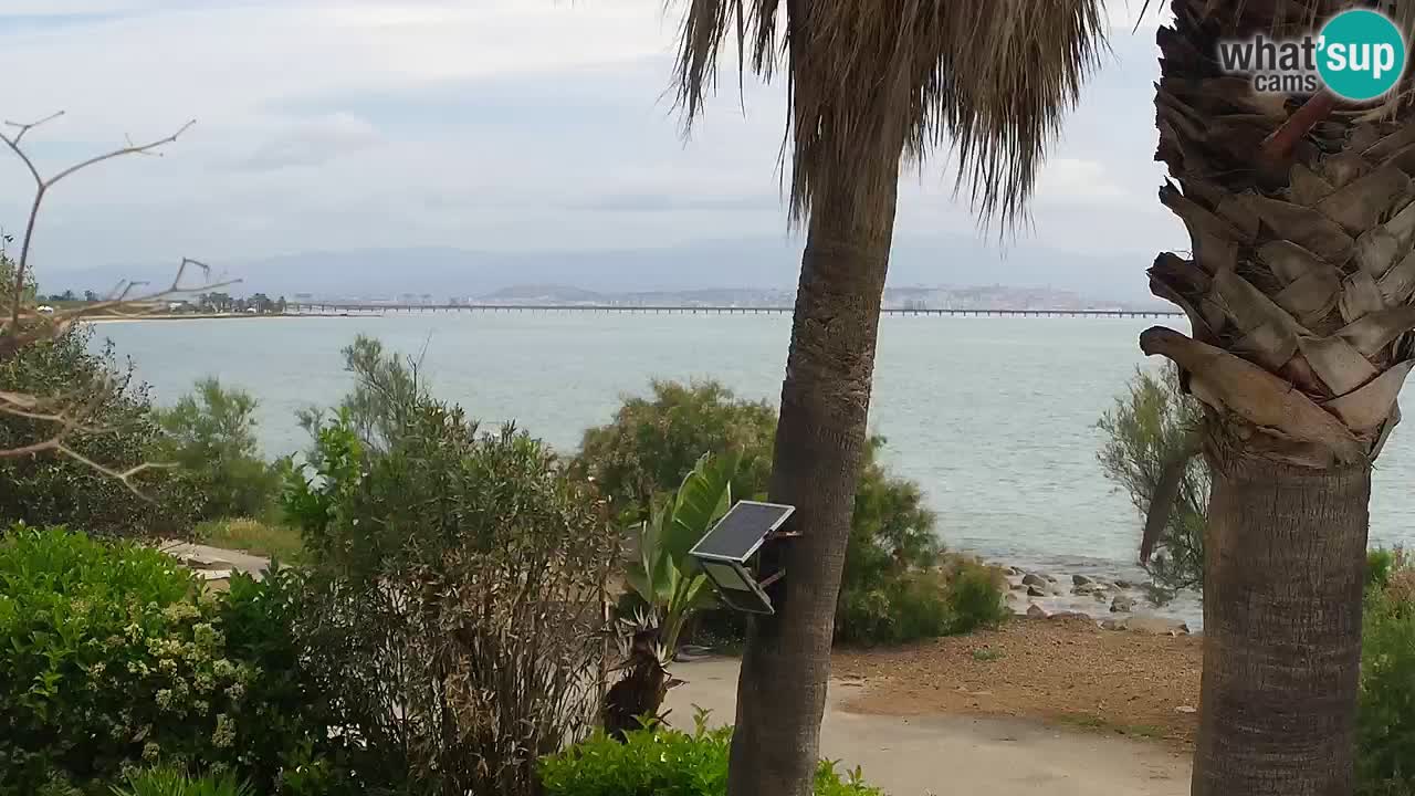 Live webcam Capoterra – Spiaggia della Maddalena – Sardegna – Italia