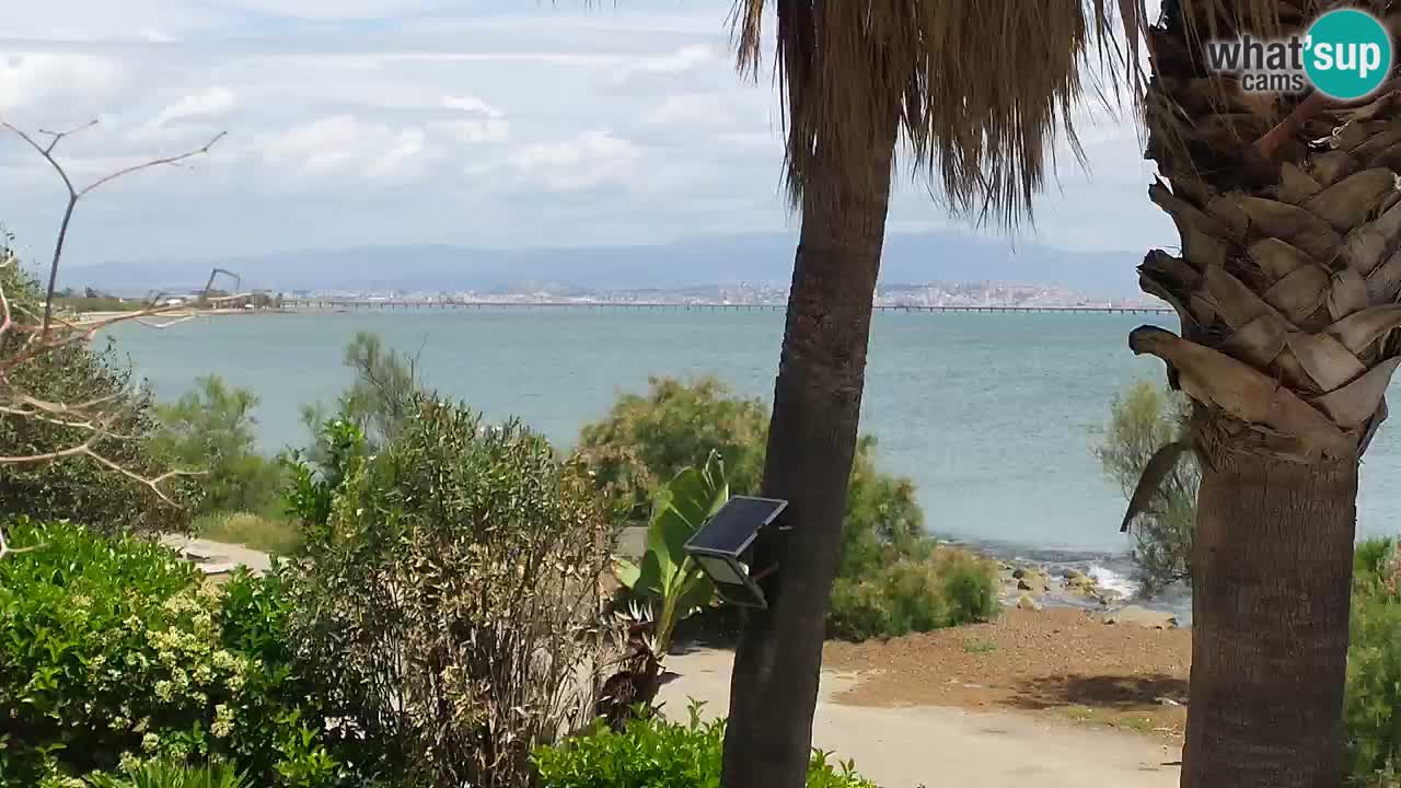 Webcam en vivo Capoterra – Playa La Maddalena – Cerdeña – Italia