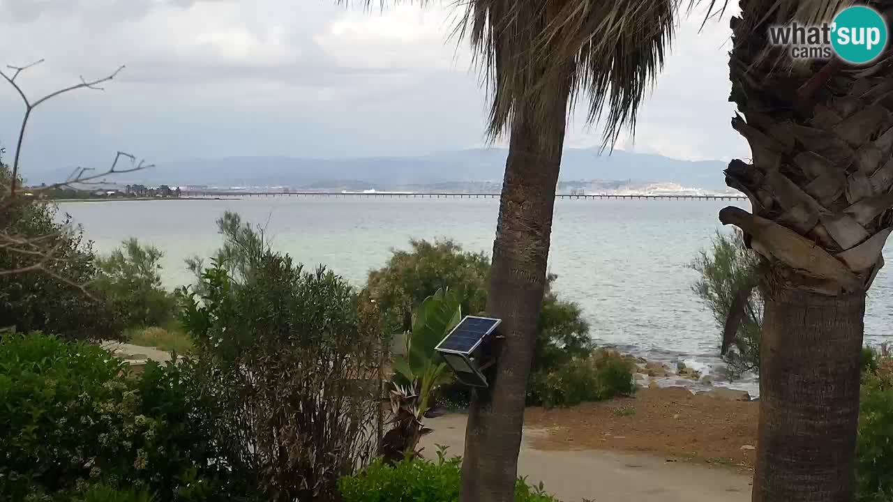 Webcam en direct Capoterra – Plage de La Maddalena – Sardaigne – Italie