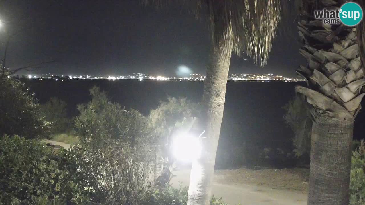 Webcam en direct Capoterra – Plage de La Maddalena – Sardaigne – Italie