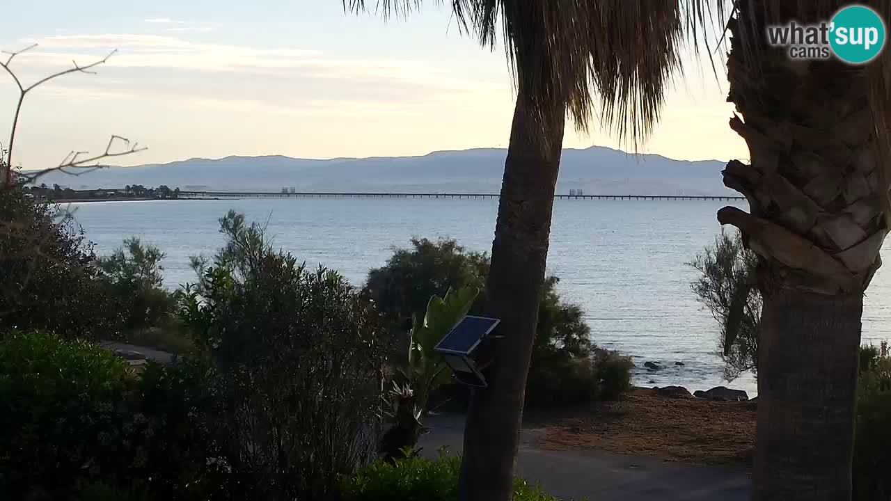 Live webcam Capoterra – Spiaggia della Maddalena – Sardegna – Italia