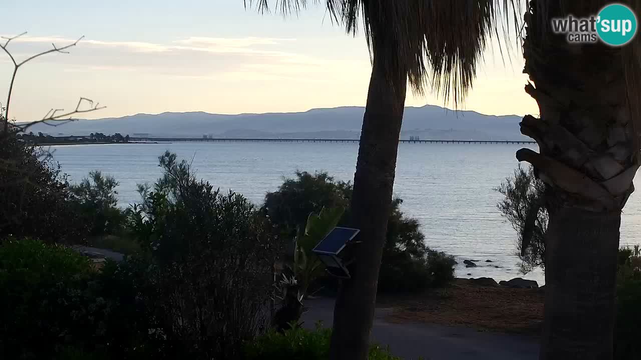 Live webcam Capoterra – Spiaggia della Maddalena – Sardegna – Italia