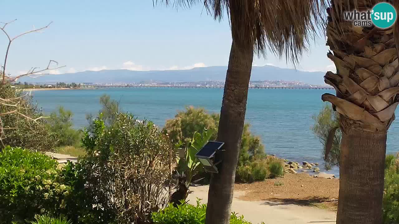 Live webcam Capoterra – Spiaggia della Maddalena – Sardegna – Italia