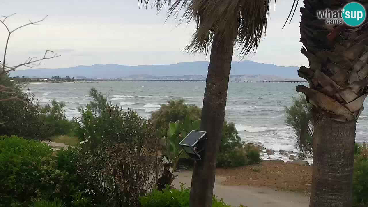 Live webcam Capoterra – Spiaggia della Maddalena – Sardegna – Italia