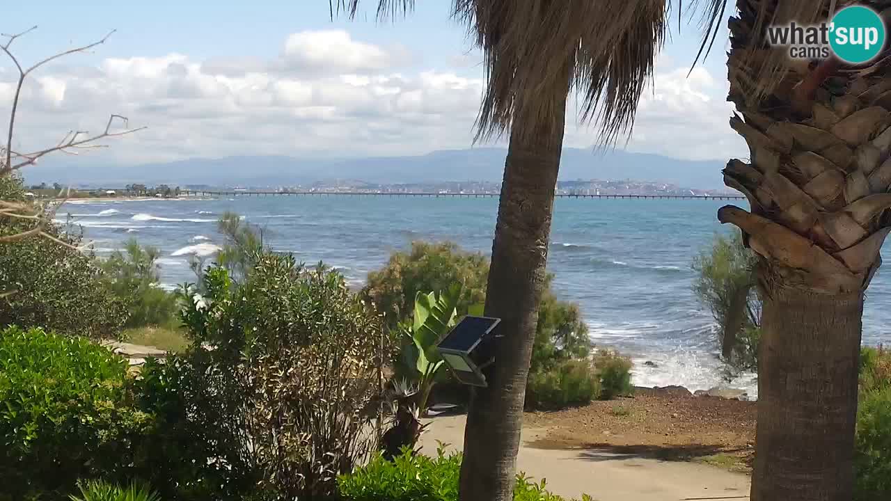 Live webcam Capoterra – Spiaggia della Maddalena – Sardegna – Italia