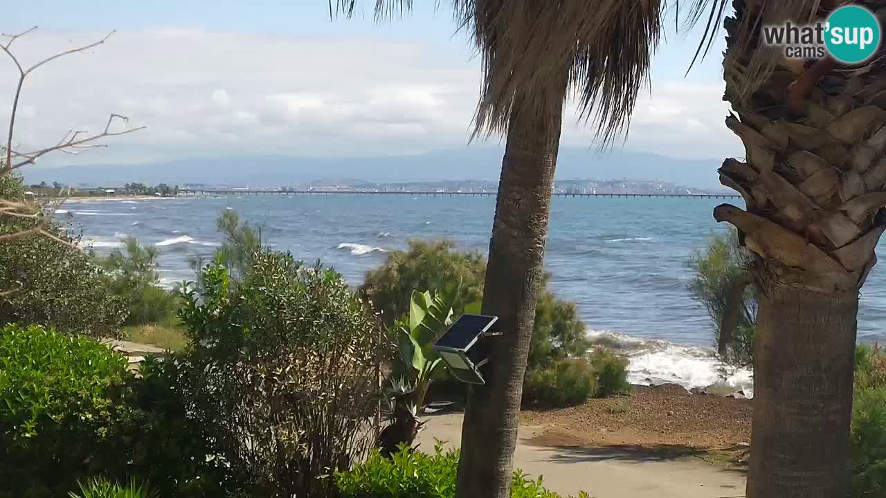 Webcam en direct Capoterra – Plage de La Maddalena – Sardaigne – Italie