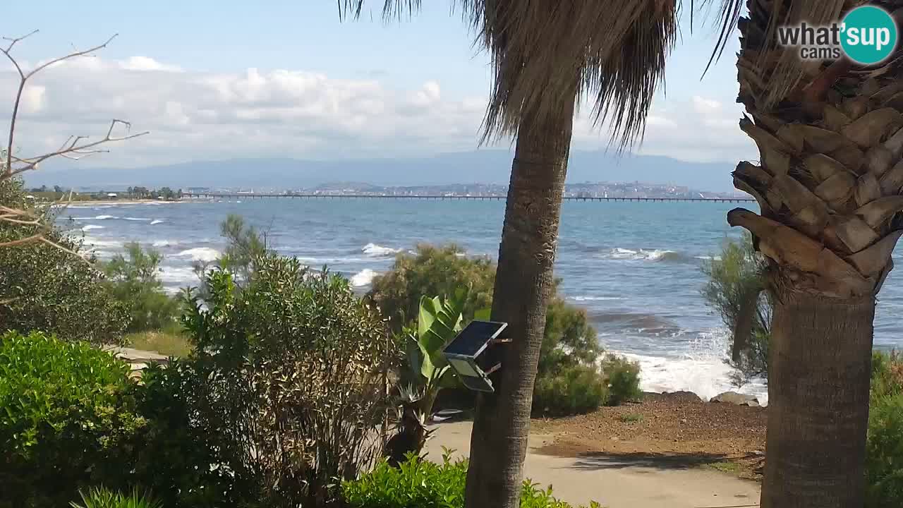 Live webcam Capoterra – Spiaggia della Maddalena – Sardegna – Italia