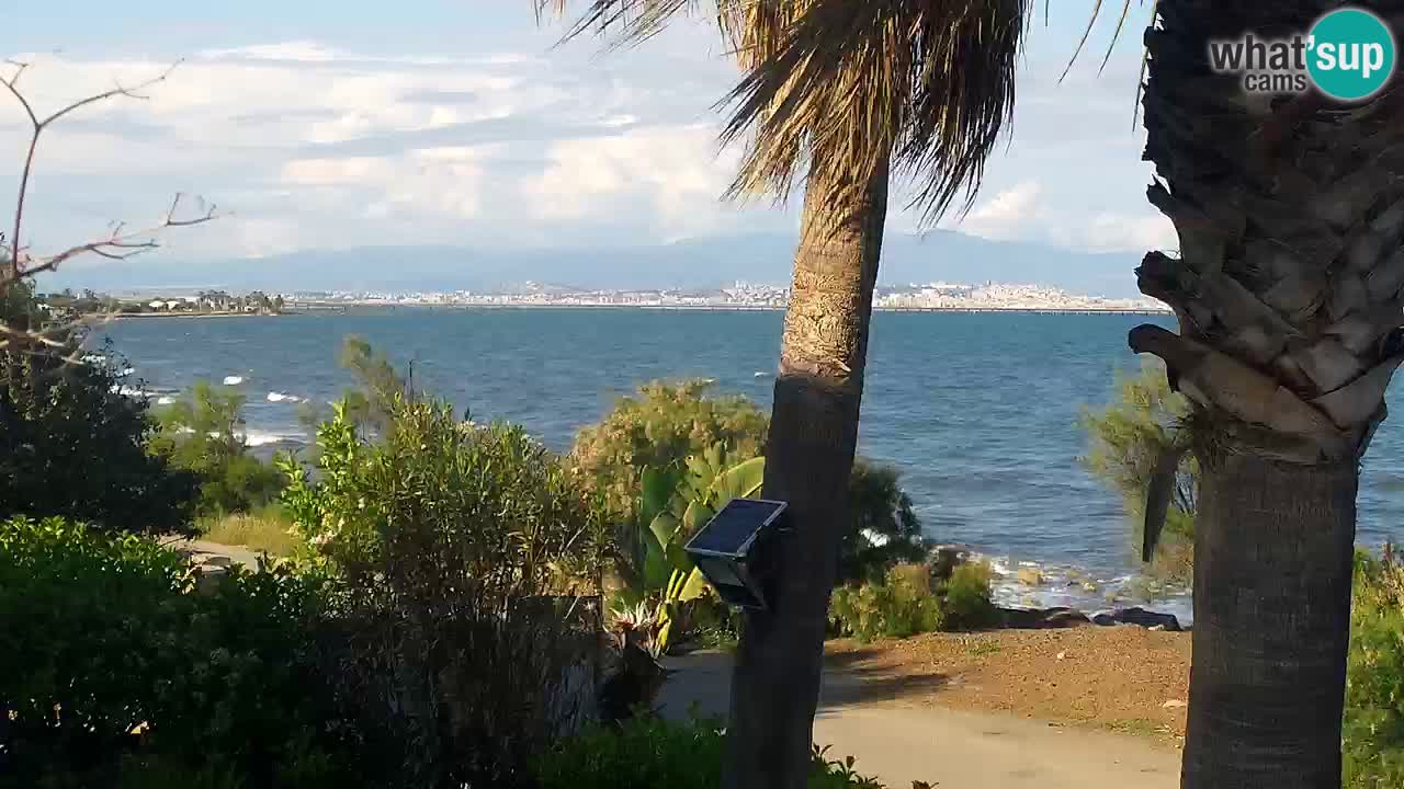 Webcam en direct Capoterra – Plage de La Maddalena – Sardaigne – Italie