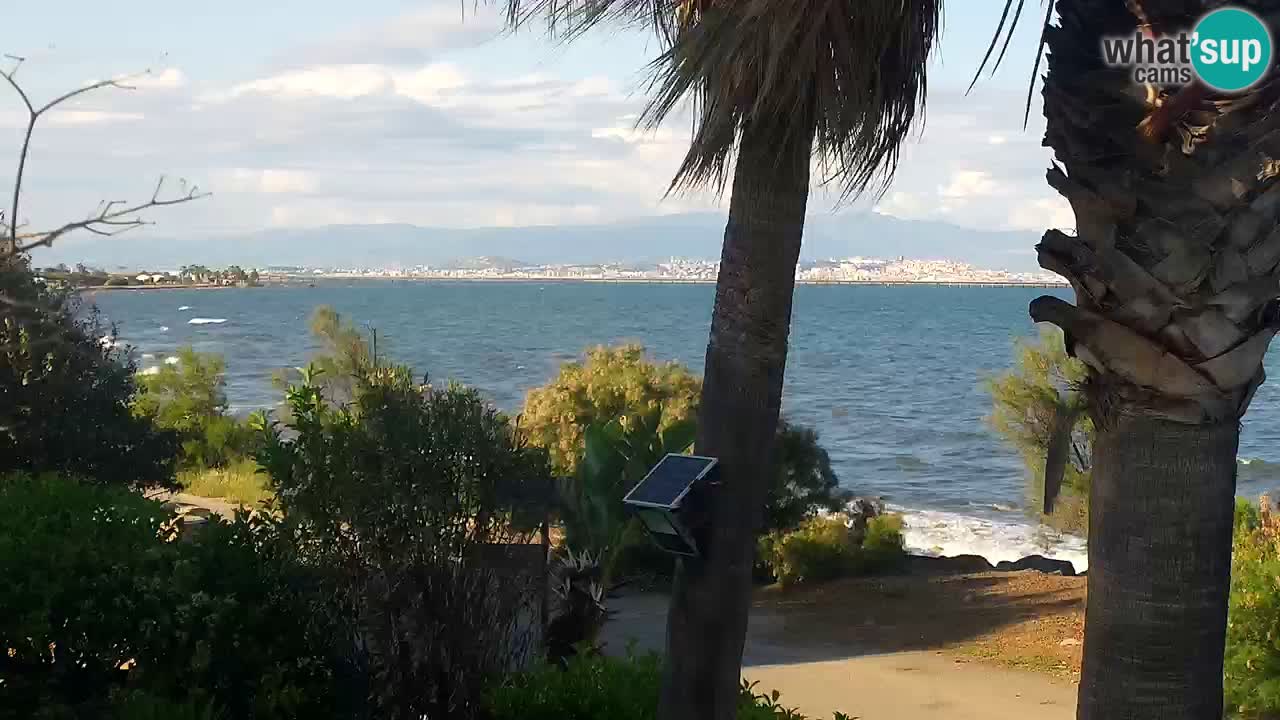 Webcam en direct Capoterra – Plage de La Maddalena – Sardaigne – Italie