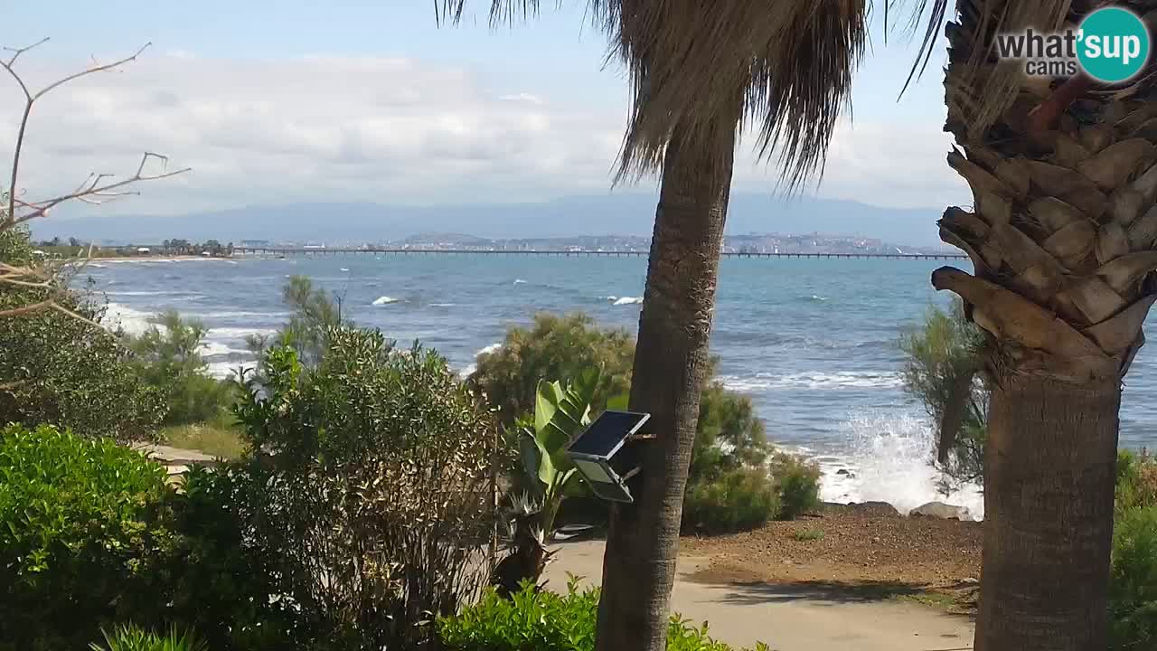 Live webcam Capoterra – Spiaggia della Maddalena – Sardegna – Italia