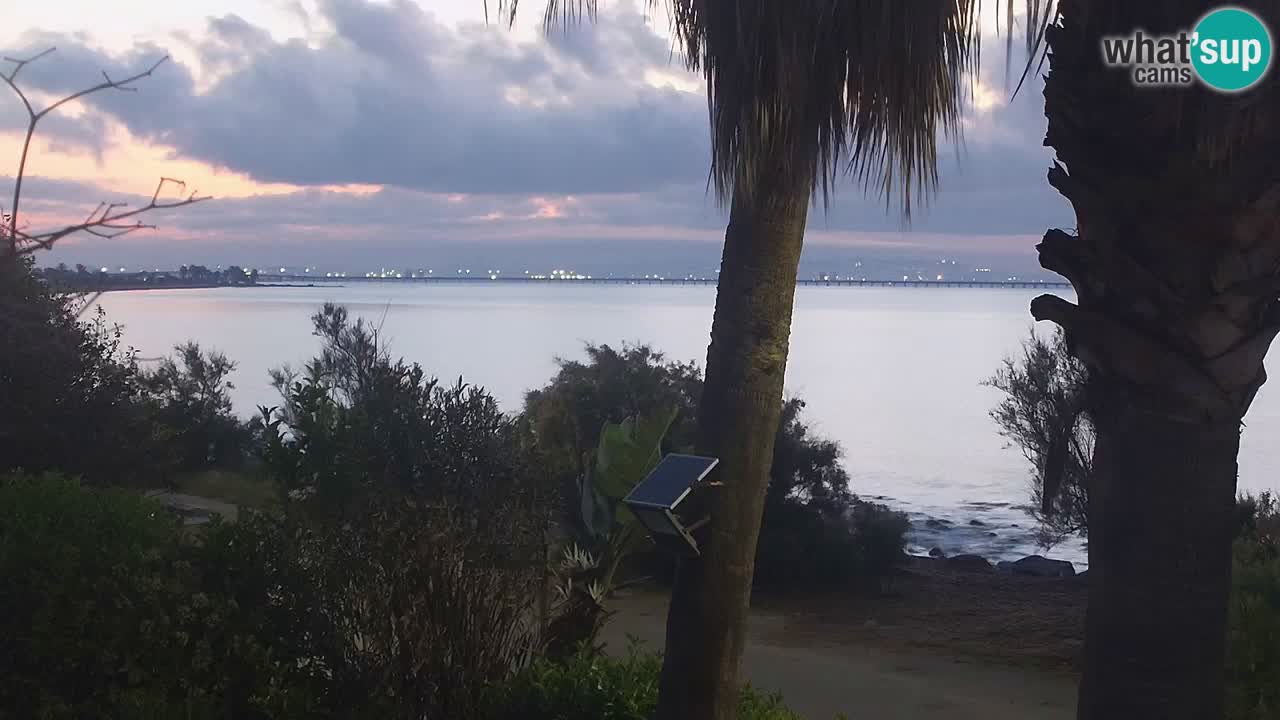 Webcam en direct Capoterra – Plage de La Maddalena – Sardaigne – Italie