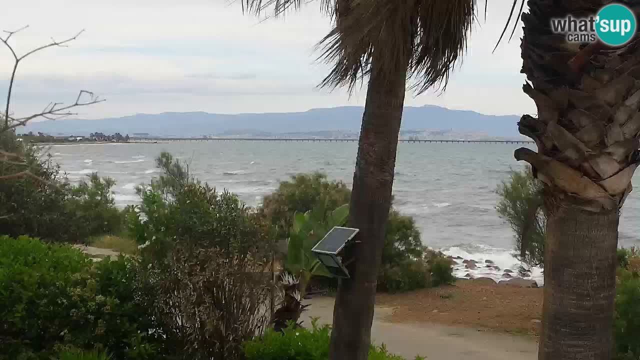 Webcam en direct Capoterra – Plage de La Maddalena – Sardaigne – Italie