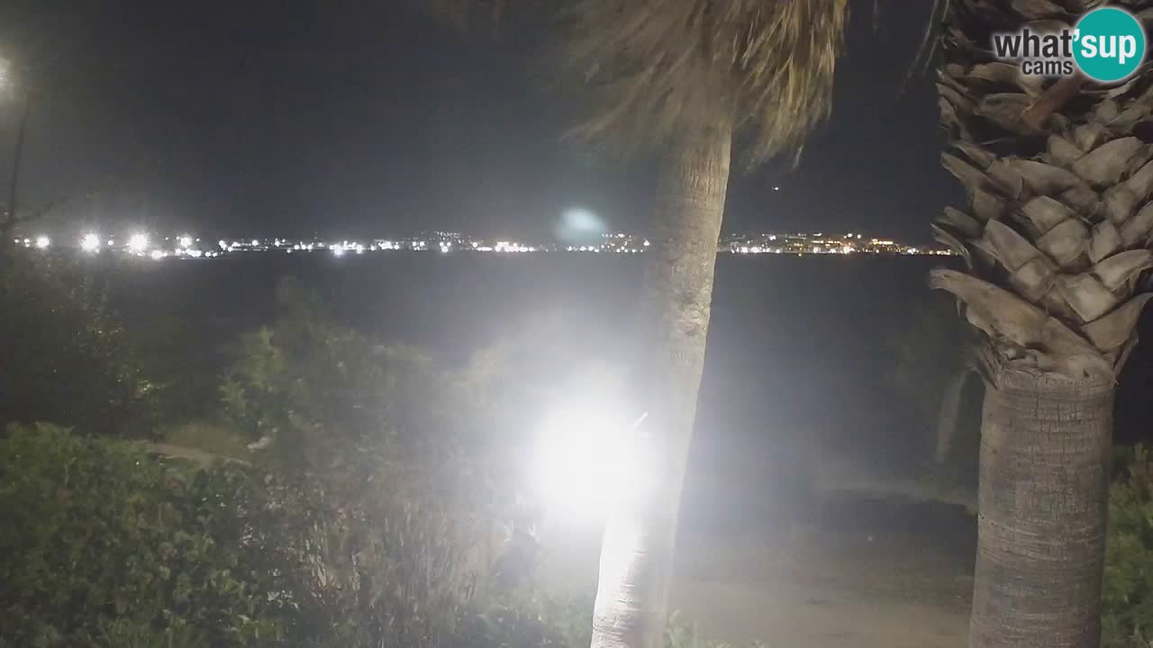 Spletna kamera v živo Capoterra – plaža La Maddalena – Sardinija – Italija