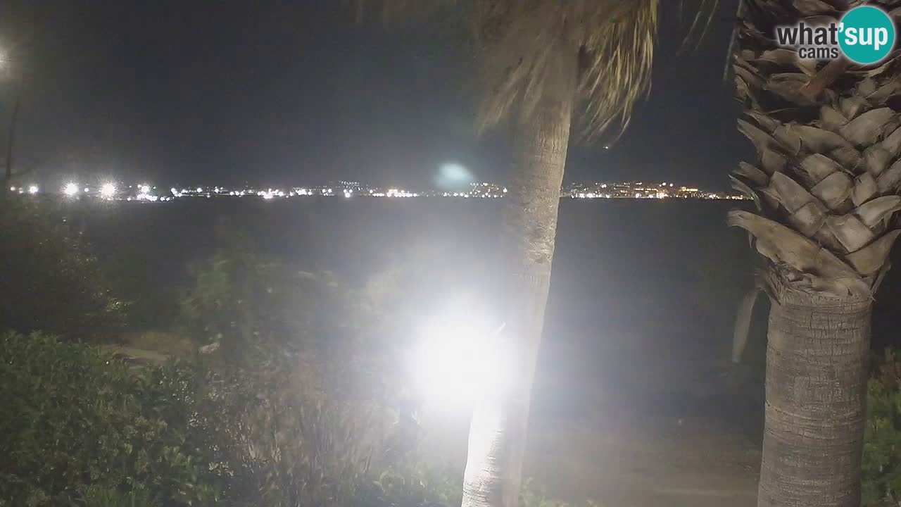 Spletna kamera v živo Capoterra – plaža La Maddalena – Sardinija – Italija