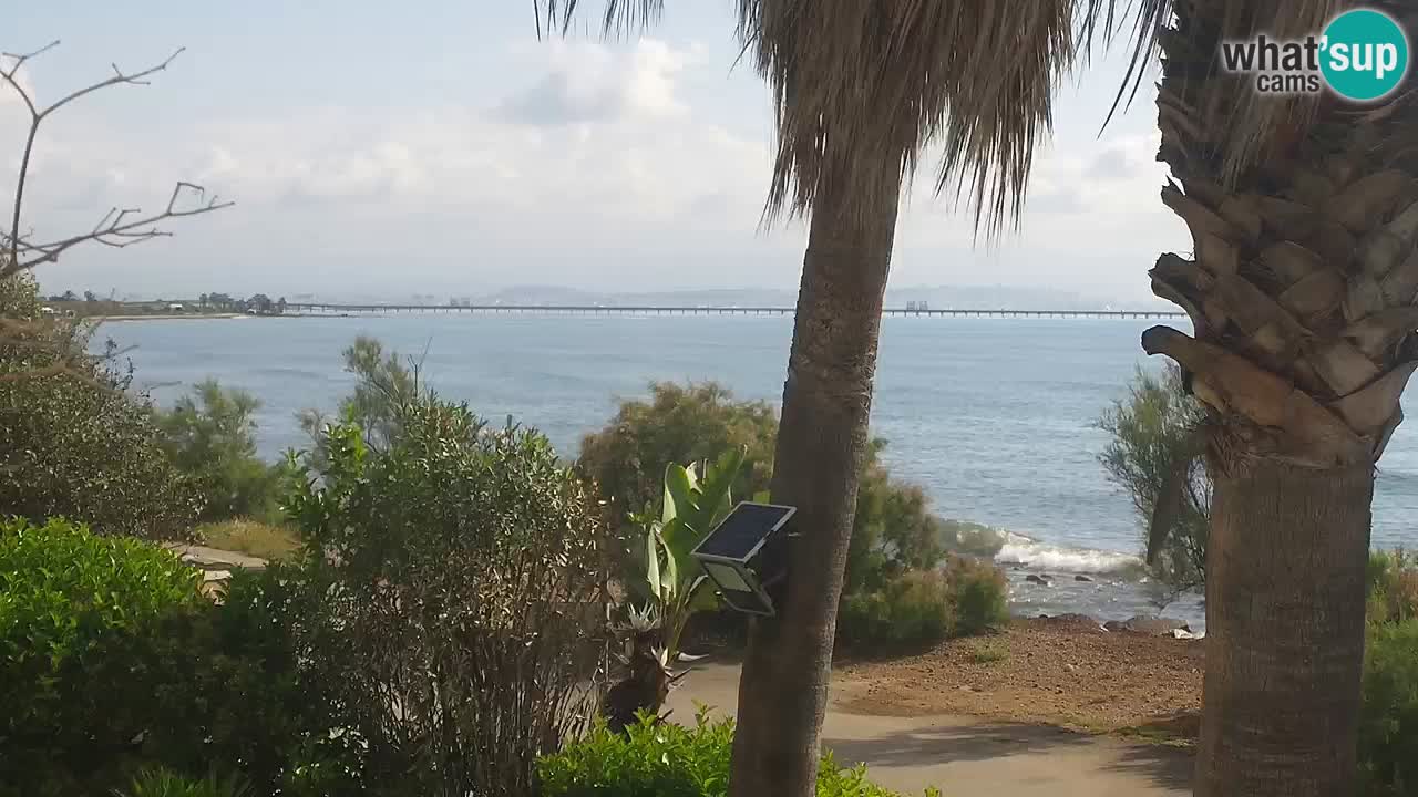 Webcam en direct Capoterra – Plage de La Maddalena – Sardaigne – Italie