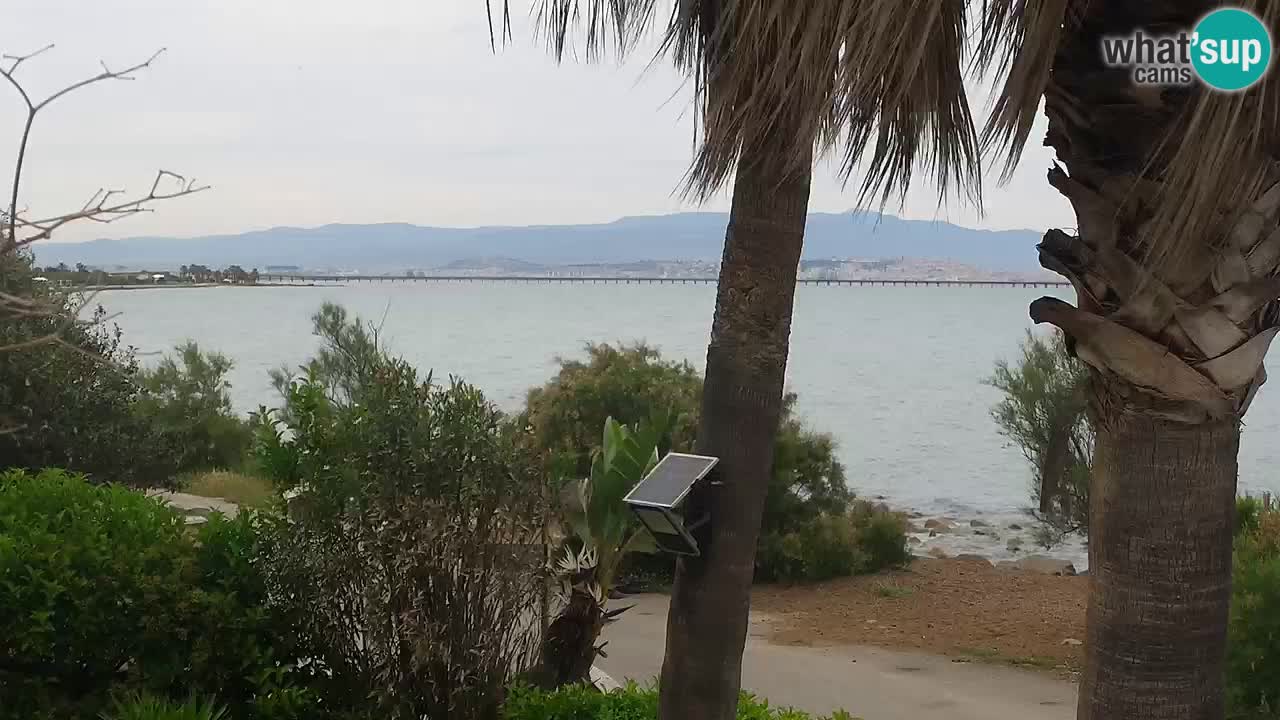 Spletna kamera v živo Capoterra – plaža La Maddalena – Sardinija – Italija
