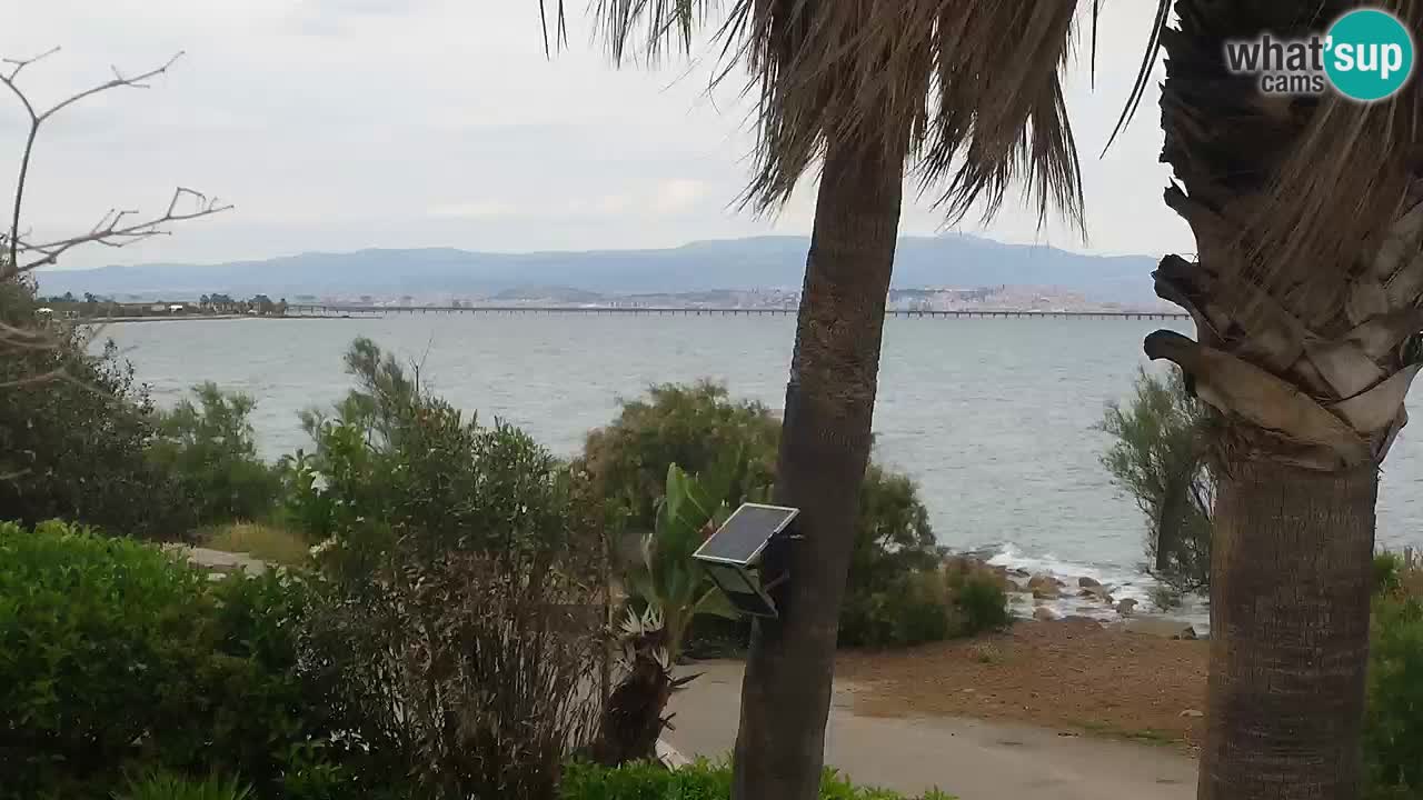 Spletna kamera v živo Capoterra – plaža La Maddalena – Sardinija – Italija
