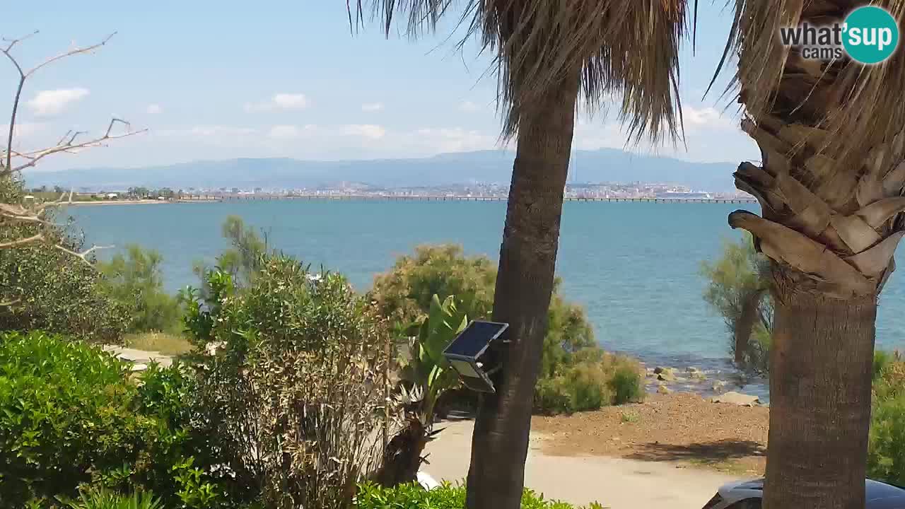 Webcam en direct Capoterra – Plage de La Maddalena – Sardaigne – Italie