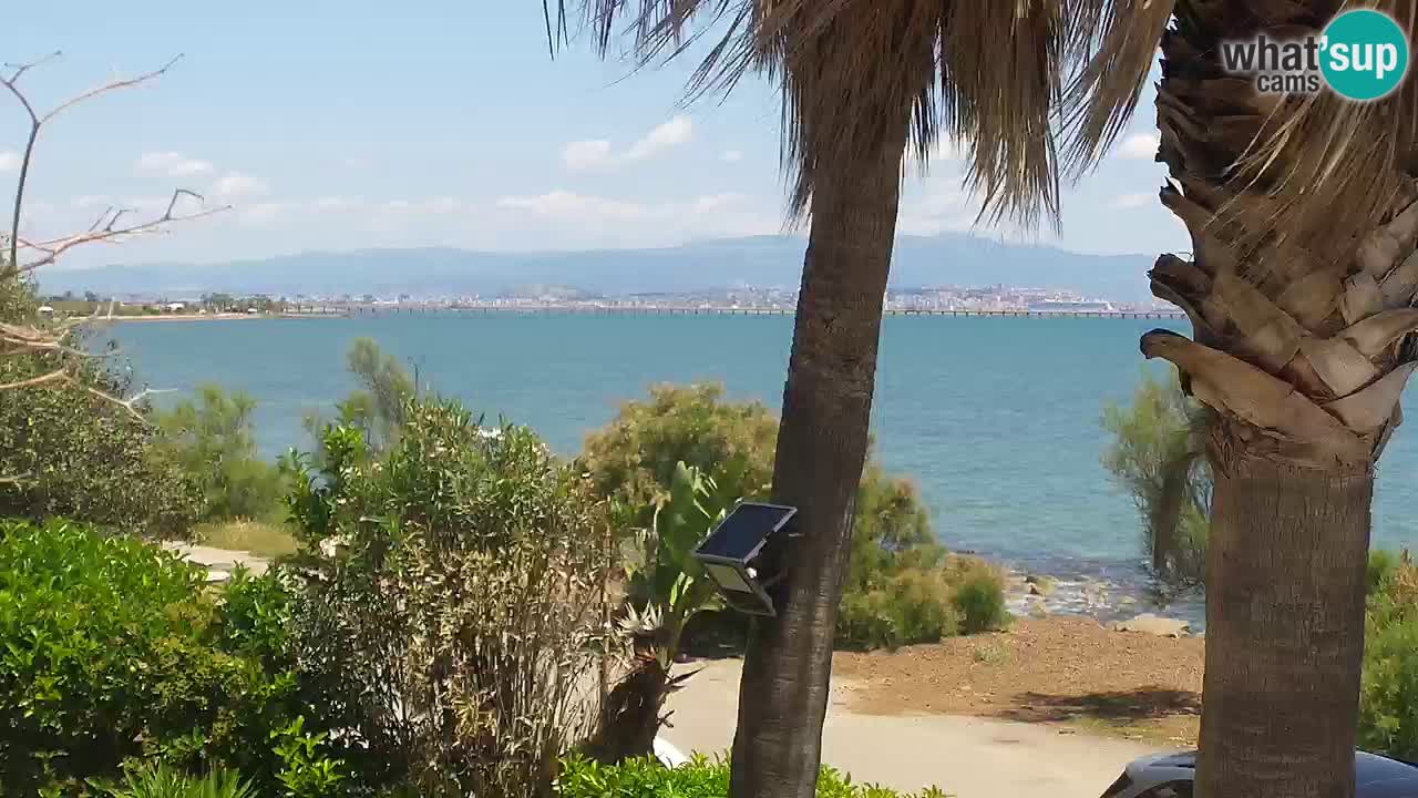 Live webcam Capoterra – Spiaggia della Maddalena – Sardegna – Italia