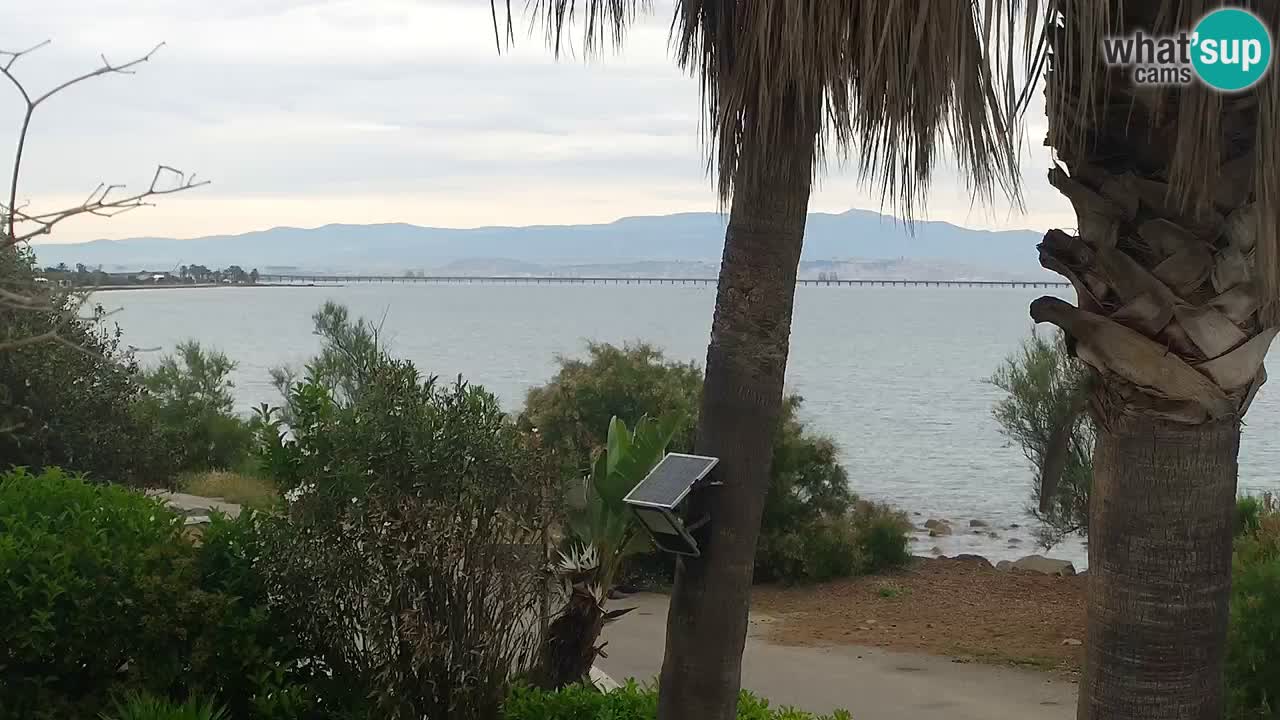 Live webcam Capoterra – Spiaggia della Maddalena – Sardegna – Italia