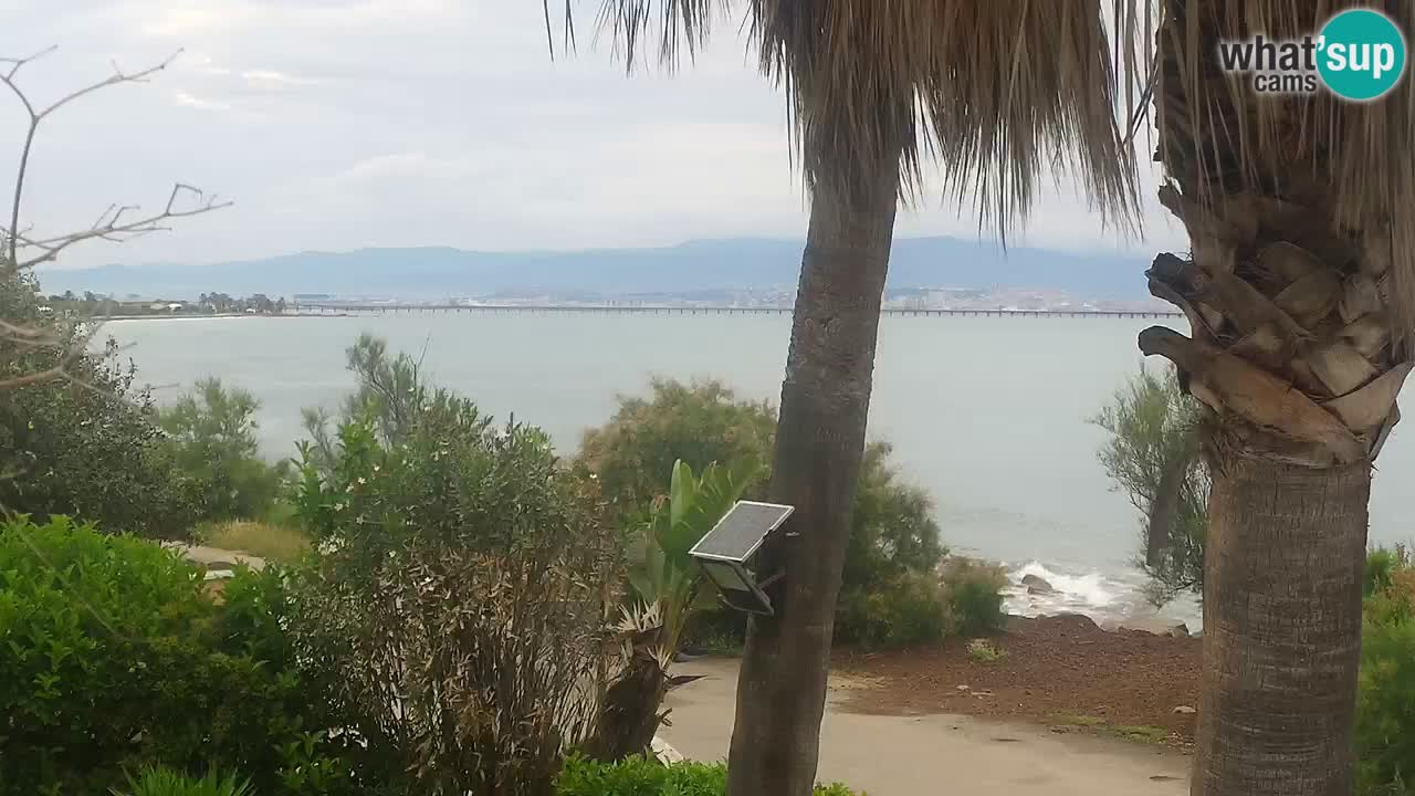 Spletna kamera v živo Capoterra – plaža La Maddalena – Sardinija – Italija
