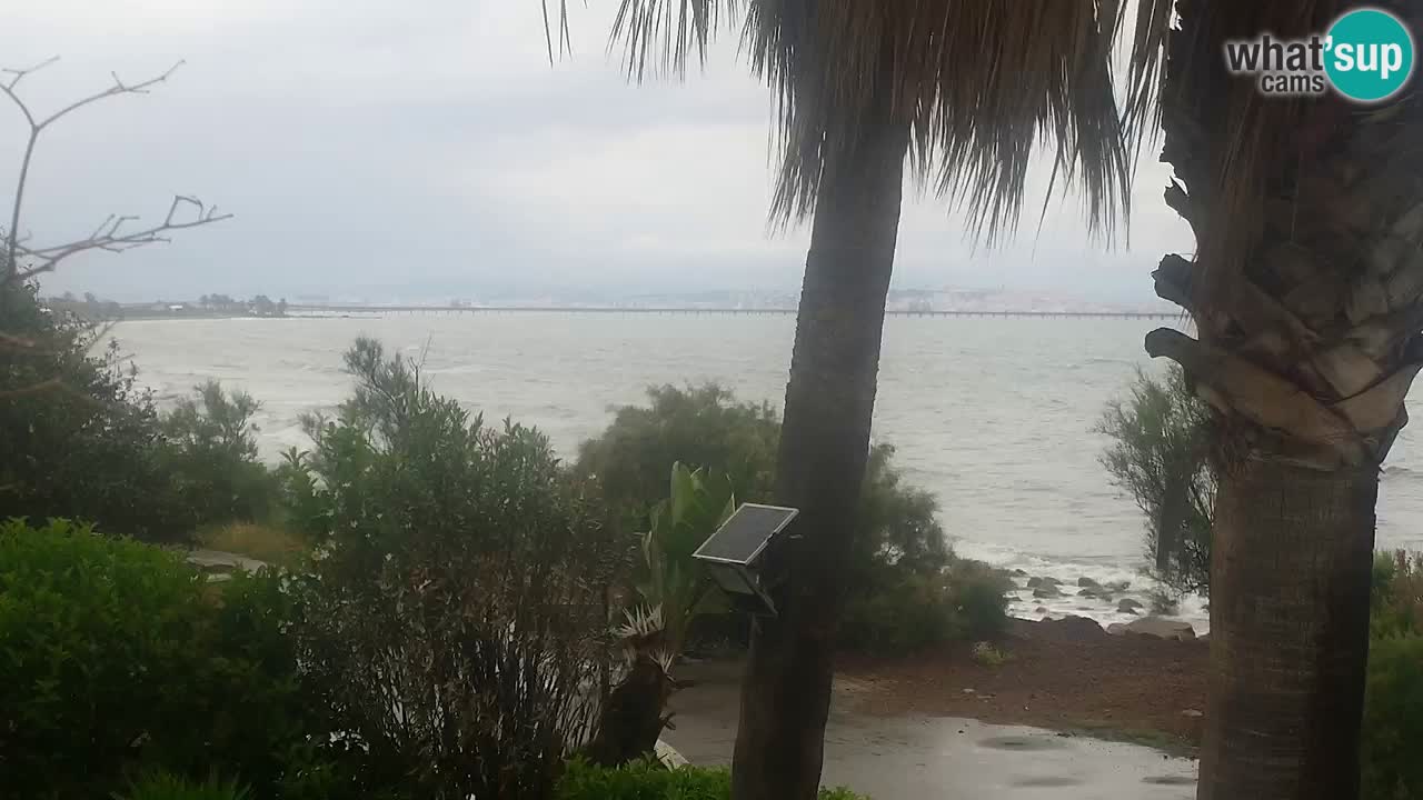 Live webcam Capoterra – Spiaggia della Maddalena – Sardegna – Italia