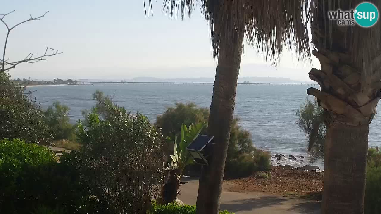 Live webcam Capoterra – Spiaggia della Maddalena – Sardegna – Italia