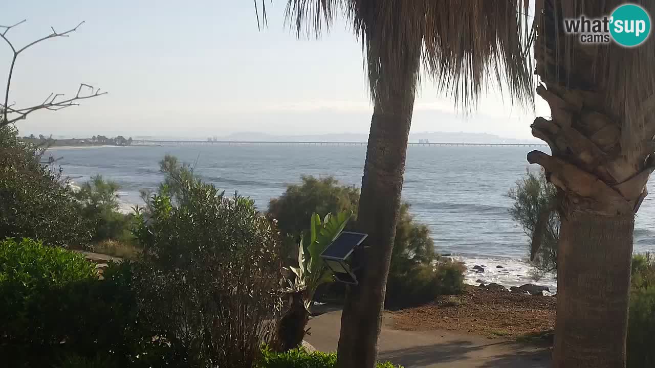Live webcam Capoterra – Spiaggia della Maddalena – Sardegna – Italia